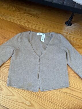 Aritzia Basque top in oatmeal Wilfred
